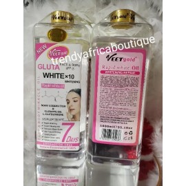 Veetgold GLUTA-WHITE X10 Face & Body Corrector & Glowing Oil. Spf15 With Pump