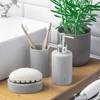 Harbour Housewares Soap Dish - Glazed Ceramic Bathroom Sink Holder