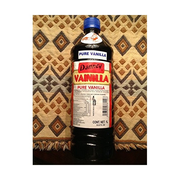 1 X Dark Danncy Pure Mexican Vanilla Extract From Mexico 33oz Each 1 Plastic Bottle Sealed by Danncy