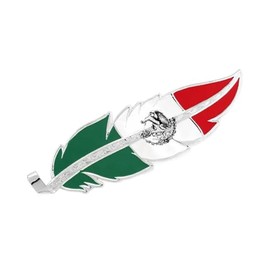 Montana Silversmiths Mexico Flag Hat Feather