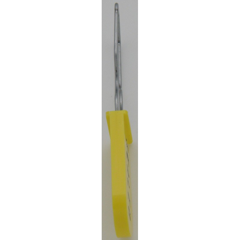 Plastic Padlock Security Seal with Large Shackle Metal Wire (Yellow,