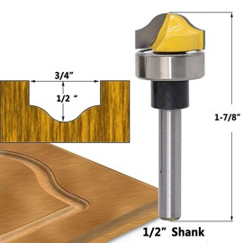 Gasea 1/4 Shank Faux Panel Board Ogee Groove Router Bit Milling Cutter Woodworking Tool