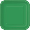 Square Emerald Green Dessert Plates, 16ct