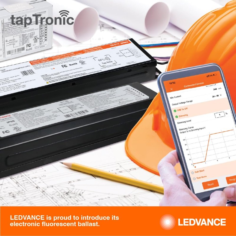 LEDVANCE T8 59W Instant Start UNV, 2-Lamp, 59W, 120-277 Voltage