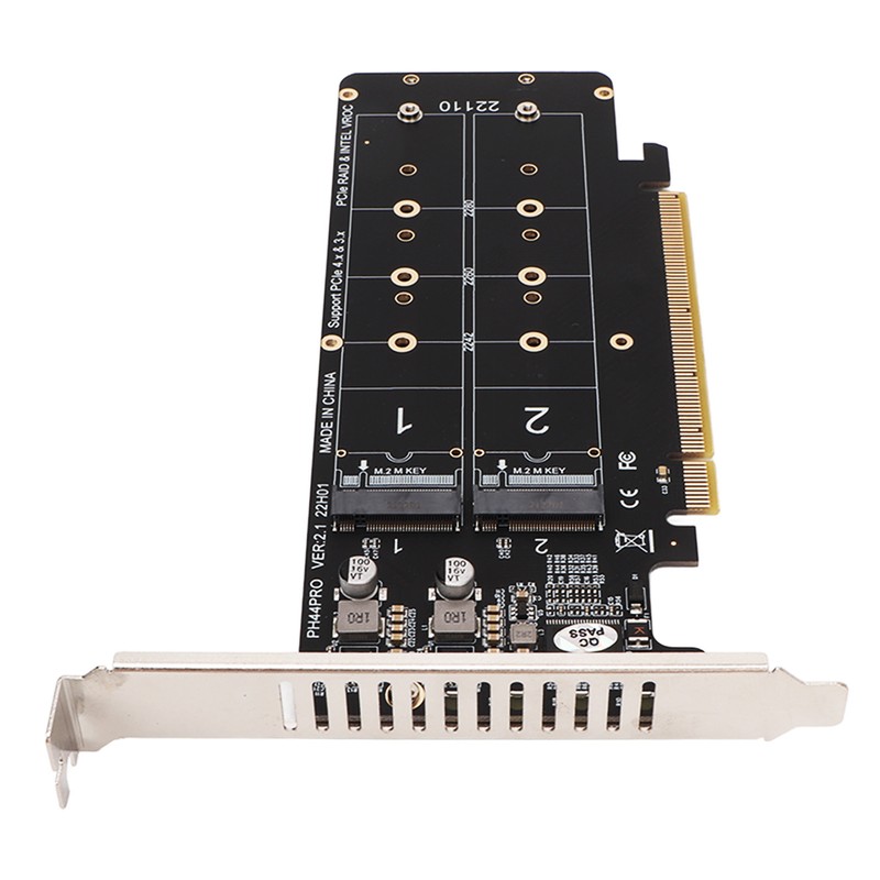 PCIE X16 to M.2 M KEY Expansion Card NVMEx4 SSD