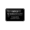 Ontrada Tin Sign 12 x 18 cm Curved Grandpa Workshop