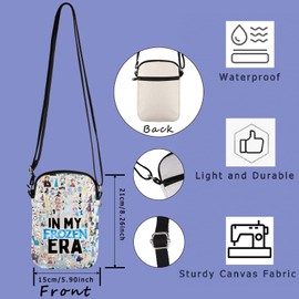 Elsa Anna Inspired Gift World Of Ice And Snow Princess Gift Princess Cartoon Movie Lover Gift Crossbody Bag (Elsa Anna cb UK)
