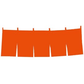 1 between Cotton tumugi Solid Flag Red Brown