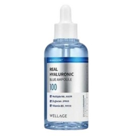 Wellage Real Hyaluronic Blue 100 Ampoule 75ml Skin Elasticity Wrinkle Care Hypoallergenic / 웰라쥬 리얼 히알루로닉 블루 100 앰플 75ml 피부탄력 주름케어 저자극