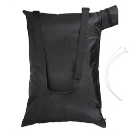 OwnMy Universal Leaf Vacuum Blower Bag Black Leaf Vacuum Bag Leaf Blower Replacement Bag with 3 Fasten Ties, Adjustable Leaf Blower Mulcher Bag Bottom Debris Zipper Bag Fallen Leaves Collection Bag