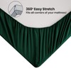 Soifox Super King Fitted Sheet Dark Green - Bed Sheets