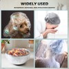 100PCS Disposable Large Shower Caps - 50CM Plastic Elastic Bath