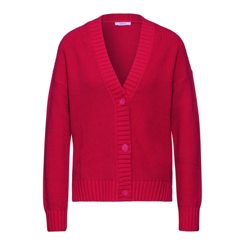 Cecil Women's Cardigan with Structure, Granita Red