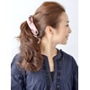 VINGTAINE H-483-PK Twist Ribbon Banana Clip Hair Accessories, Pink