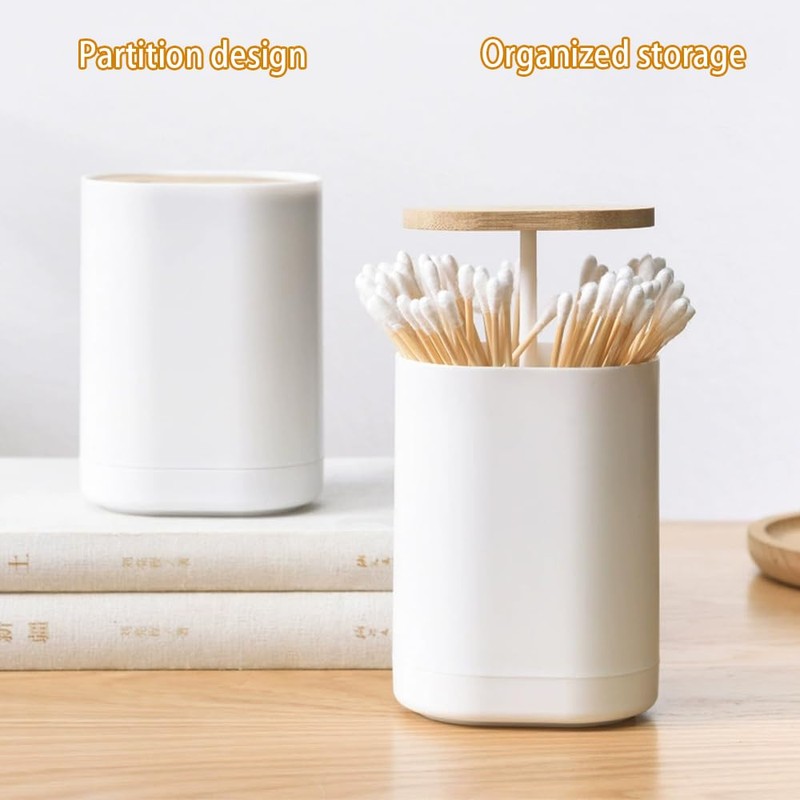 Toothpick Dispenser Toothpick Holder, Pop-Up Automatic Toothpick Dispenser with Easy-Lift
