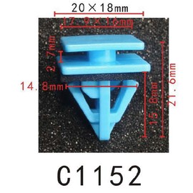 Autobahn88 Wheel Flare & Body Side Molding Clip, kompatibel mit Hyundai (OEM: 877583L000) (20 Stück)