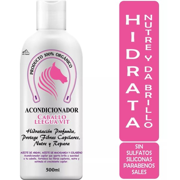 Vivenatural Acondicionador Yeguavit Con Argán Y Macadamia Hidratación