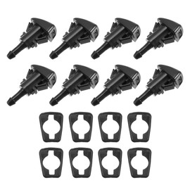 ACROPIX Car Windshield Washer Nozzle Wiper Spray Jet Fit for Dodge for RAM 1500 2500 3500 2009-2010 4805742AB/5113049AA/55077460AA - Pack of 16 Black