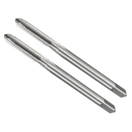 CoCud Metric Machine Tap Set, M3 x 0.5 Thread Size, HSS 4 Straight Flute Threading Tools - (Applications: Drilling, Tapping, Cutting) 2 Pieces