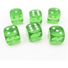 10 Pieces Green Dice, 6 Sided Dice for Board Games,