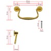 Fuxxer® 2 x Antique Drawer Handles Folding 99 x 50