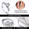 Irish Claddagh Ring 925 Sterling Silver Celtic Crown Love Heart