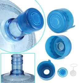 WINBOB 5PCS 55mm 3 and 5 Gallon Non-Spill Caps,Replacement Water Bottle Snap On Cap Anti Splash Peel 5 Piece