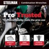 Steelman Pro 16-Piece Metric 6-Point Combination Wrench Tool Set, Durable
