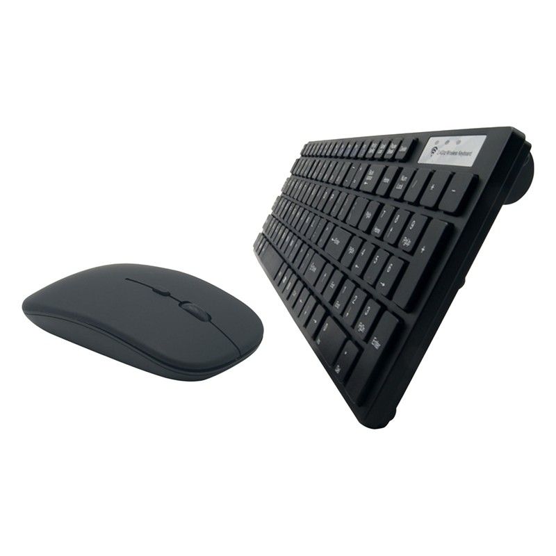 Supersonic SC-530KBM Ultra Thin Wireless Keyboard/Mouse Combo, Comfortable Typing, 15°