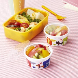 TORUNE P-3207 Disposable Lunch Box with Lid, Fruit, Dessert Cup, Large, 4.5 fl oz (133 ml), Travel, Pack of 6