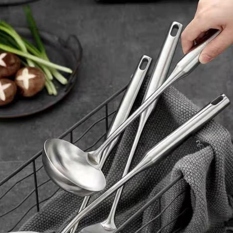 304 Stainless Steel Kitchen Utensils Set 6 Pcs Cooking Utensil,