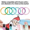 30 Colors 3D Pen Filament PLA Refills Compatible with Most