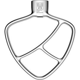 Flat Beater Replacement for KitchenAid 4.5-5 Qt. Tilt-Head Stand Mixers/Polished 18/8 Stainless Steel Accessories/No Coating/Dishwasher Safe/Compatible for K45B/K5THCB/K5THBS