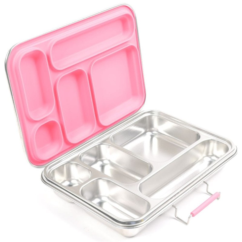 EcoCocoon Bento Lunch Boxes - 5 Compartment, Emerald Green