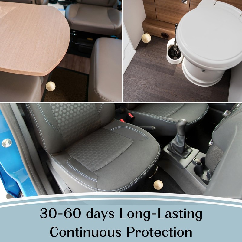 12 Pack Silverfish Repellent Balls Indoor,Long-Lasting Indoor Insect & Rodent