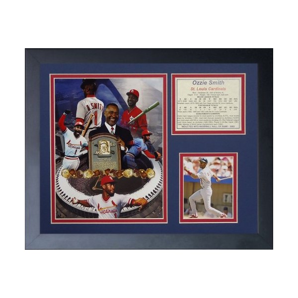 Legends Never Die "Ozzie Smith" Framed Photo Collage, 11 x 14-Inch