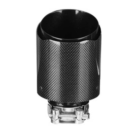 YosooAuto Universal Exhaust Tailpipe Tip, Automobile Accessories, 63 mm Inlet, 101 mm Outlet for Exhaust Tip, Exhaust Pipe Tip, Exhaust Tailpipe, Car Exhaust Pipe Tip, Rear Endr