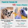 Papel para Tatuajes Temporales Láser A+B 5 Sets Carta Hojas