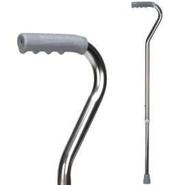 DMI Walking Cane and Walking Stick for Adult Men and Women, Lightweight and Adjustable from 30-39 Inches, Supports up to 250 Pounds with Ergonomic Hand Grip and Wrist Strap, Silver (Pack of 25)