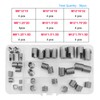 Yuhtech 36 Pieces Self-Tapping Thread Insert M8 M10 M12 Stainless