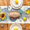 Bazasa Table Runner Washable Tablecloth Starfish Shells Table Runner Modern