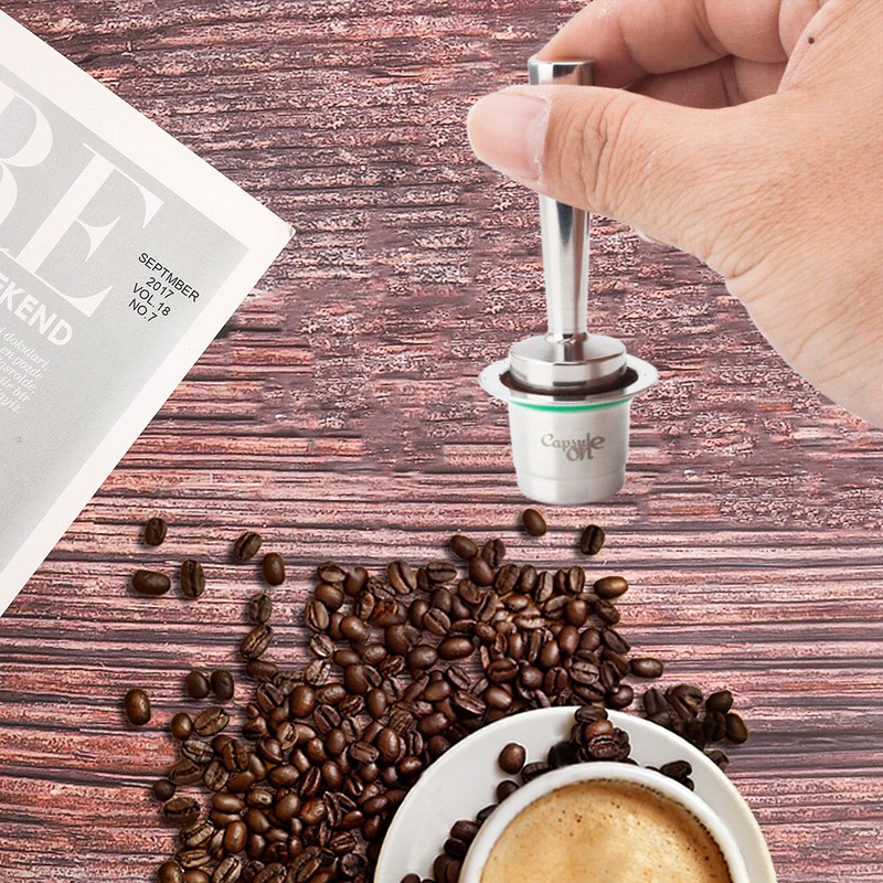 Two Usages Stainless Steel Fillable Coffee Capsules Reusable Coffee Capsule