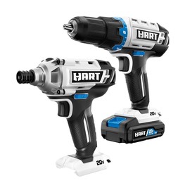 HART NEW HART 20-Volt Cordless 2-Piece 1/2-inch Drill and Impact Driver Combo Kit