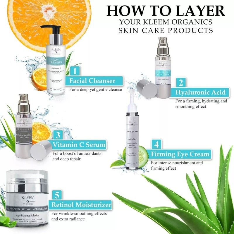 Kleem Suero De Vitamina C Para Iluminar La Cara Reafirmante
