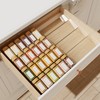 Jadehom Spice Drawer Organizer, 4 Tier Clear Acrylic Expandable From