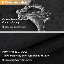 BTTN 96 Inch Extra Long Shower Curtain, Tall Linen Textured Heavy Duty Fabric Shower Curtain Set with 12 Hooks, Large Simple Decorative Polyester Bath Curtains for Bathroom, Quick-Drying, 72x96, Black