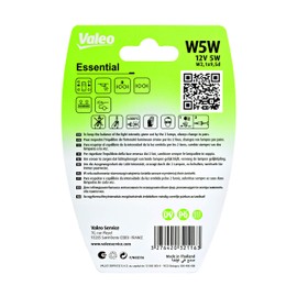 Valeo 32116 Bulb 5 W, Set of 2