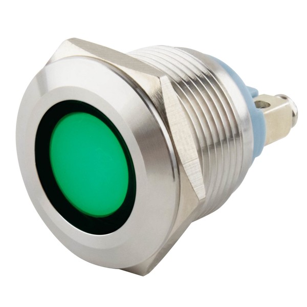 SeKi 19 mm LED Indicator Light in Green 6-24 V;