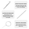 UPIQNG 4Pcs Sewing Loop Turner Hook Stainless Steel Loop Turner