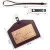 Boshiho ID Card Holder, Genuine Leather, Tochigi Leather, Horizontal Type,